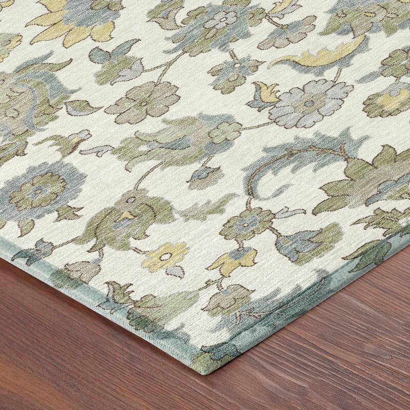 Machine Washable Indoor/ Outdoor Traditional Lanelle Chantille Rug