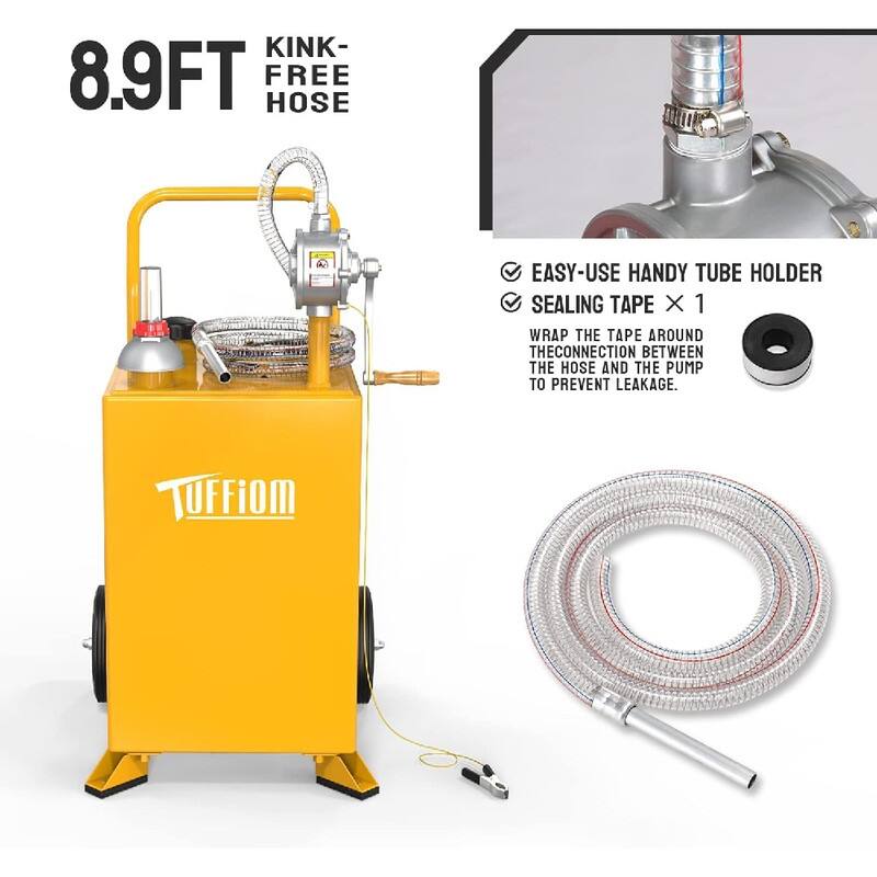20 Gallon Portable Fuel Caddy on Wheels
