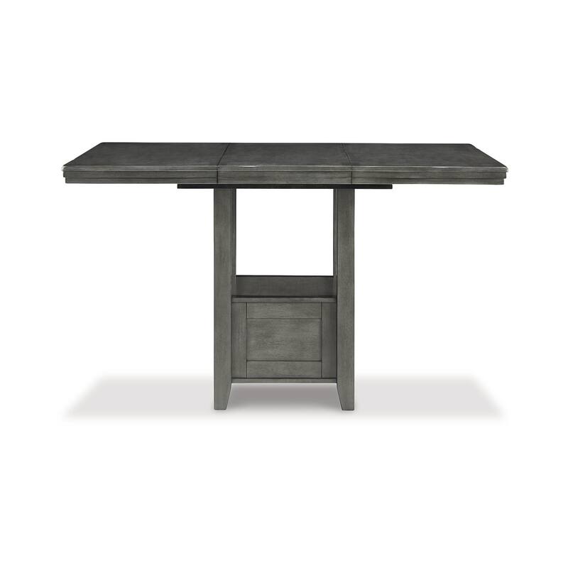 Hallanden Rustic Gray Rectangular Dining Room Counter Height Extension Table - 43"W x 60"D x 36"H