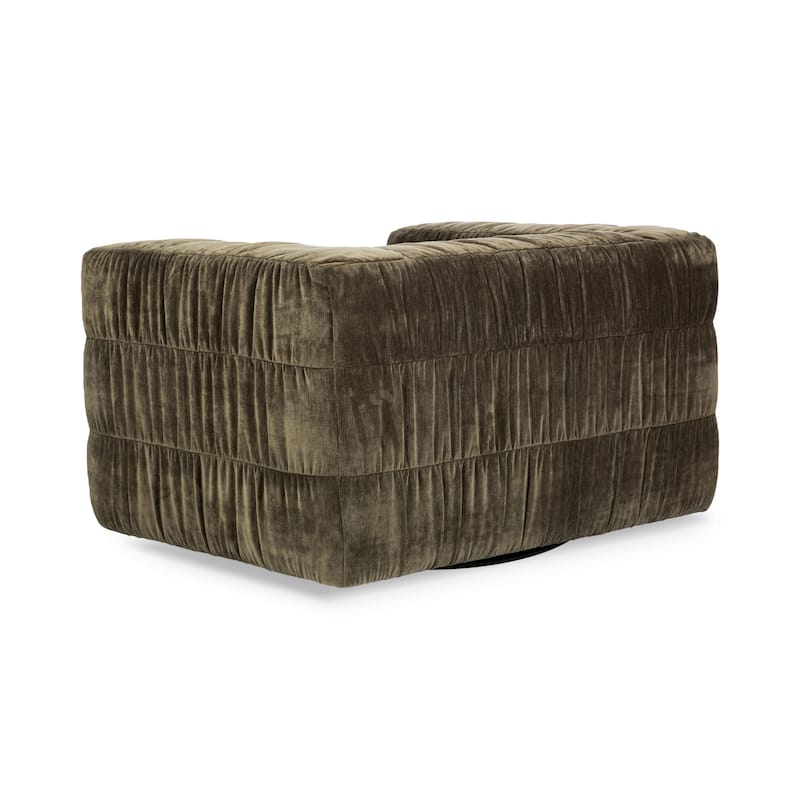 Classic Home Afeela Upholstered Fabric Swivel Chair