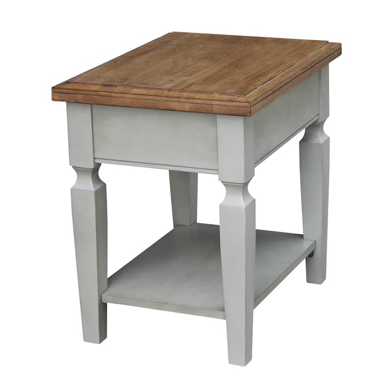 Vista Solid Wood End Table - 18"W x 24"D x 24"H