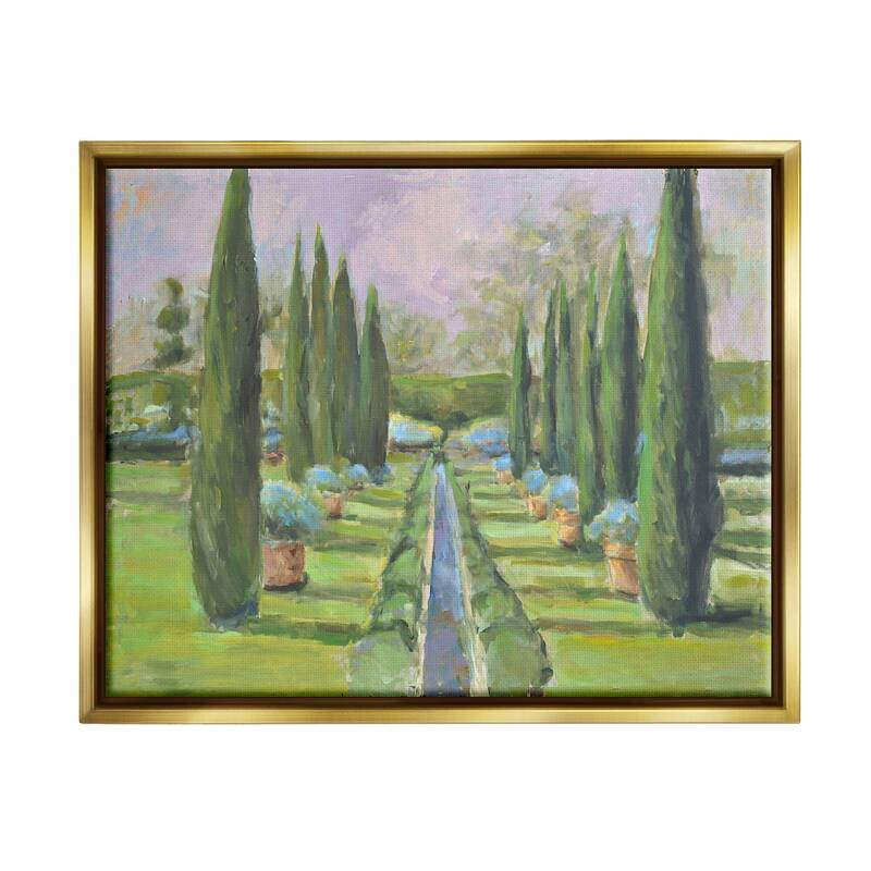 Stupell Elegant Manicured Gardens Landscaped Topiary Greenery Floater Frame, Design by Allayn Stevens