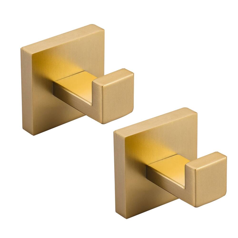 WOWOW J-Hook Wall Mount Robe/Towel Hook 2PCS