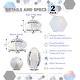 preview thumbnail 2 of 5, Barocity Footballs for Kids - 2 Premium Balls White Size 3 and Size 6