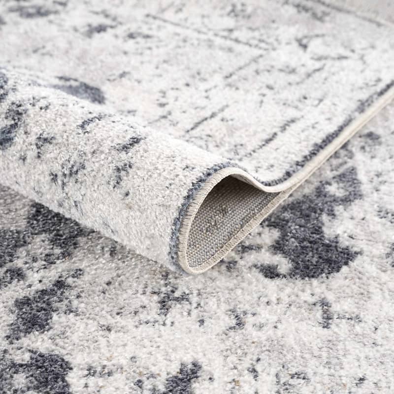Hauteloom Manhattan Machine Washable Oriental Persian Medallion Vintage Distressed Area Rug