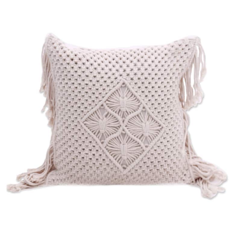 Novica Handmade Center Of Attention Cotton Cushion Cover