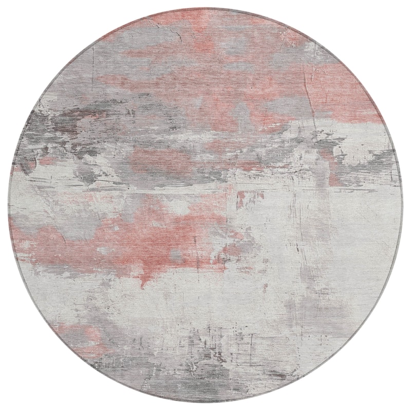 HomeRoots Abstract Transitional Rectangle Outdoor Rug