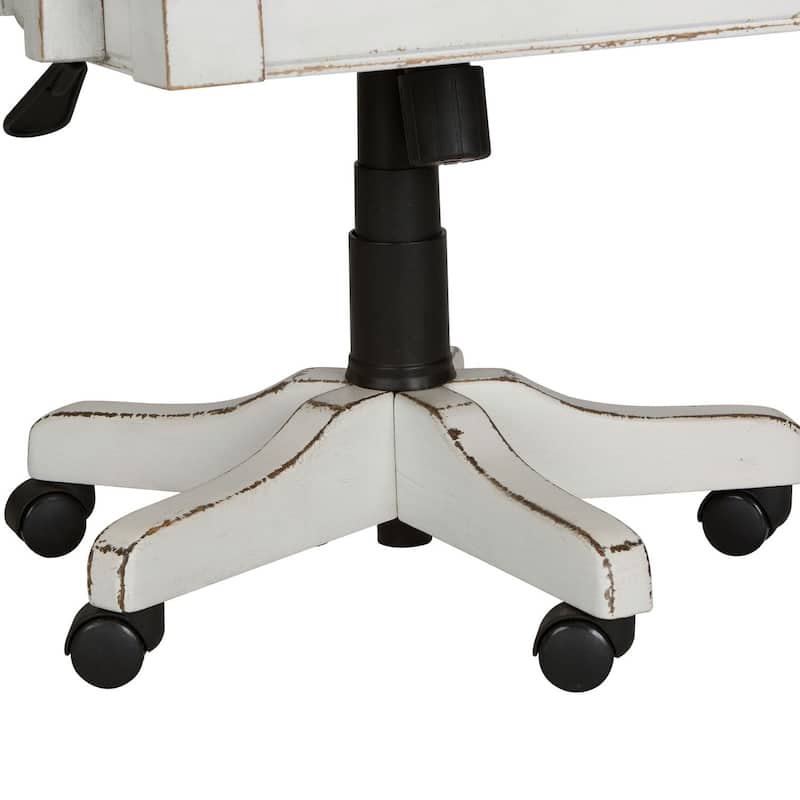 Magnolia Manor Antique White Weathered Bark Jr Executive Desk Chair