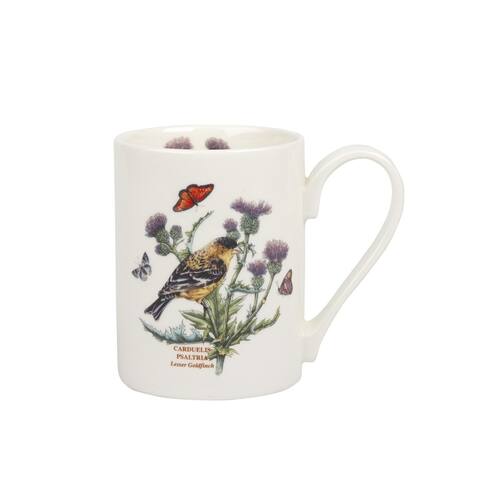 Portmeirion Botanic Garden Birds 10 Ounce Coffee Mug - Lesser Goldfinch