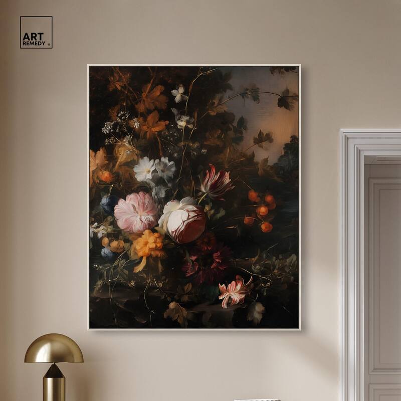 Shadowed Petal Secrets I Canvas by Art Remedy