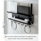 preview thumbnail 3 of 12, Yamazaki Home Under-Desk Cable and Router Storage Rack, Steel - L 4.53 x W 15.75 x H 16.93 inches