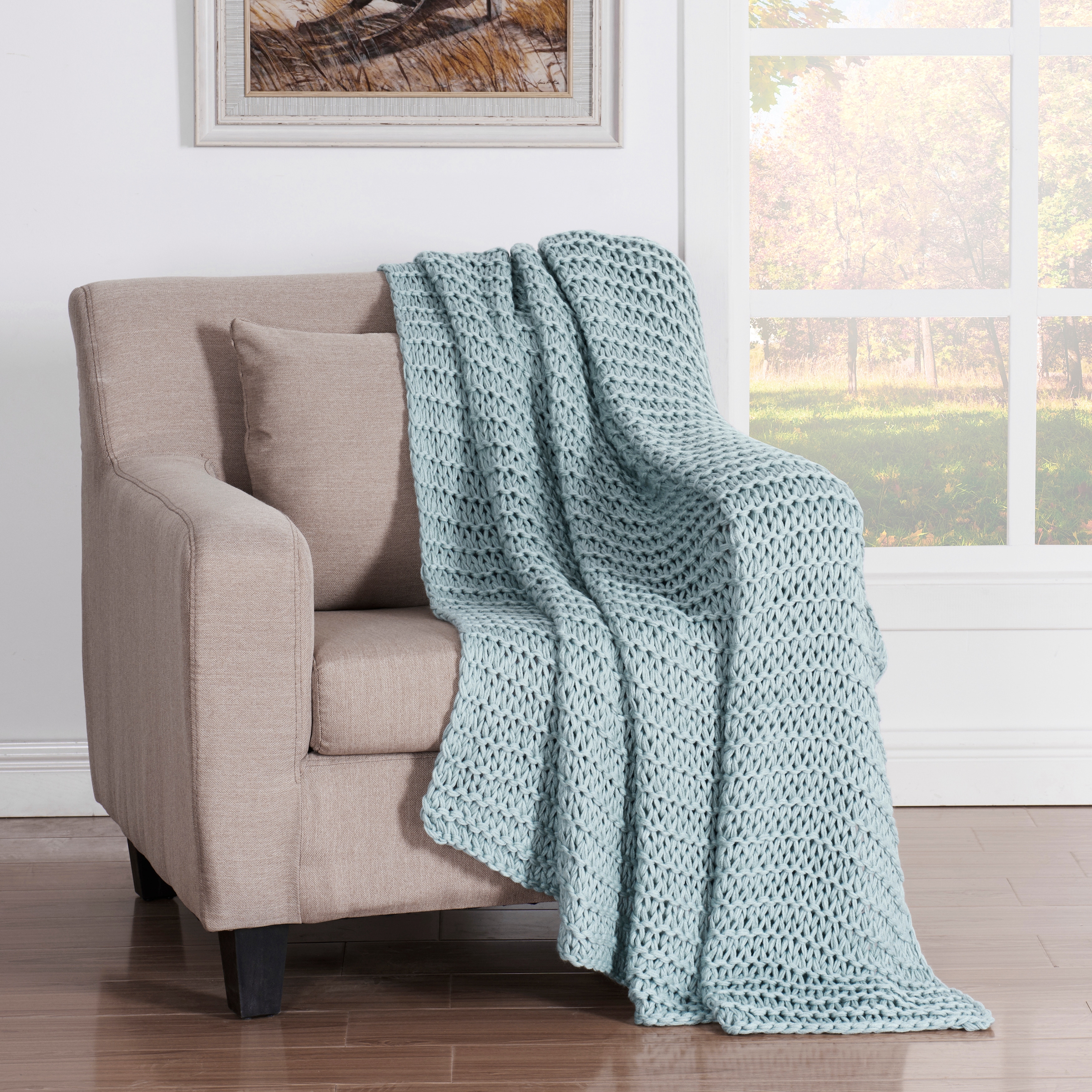 Luca Chunky Knitted Luxury Throw On Sale Bed Bath Beyond
