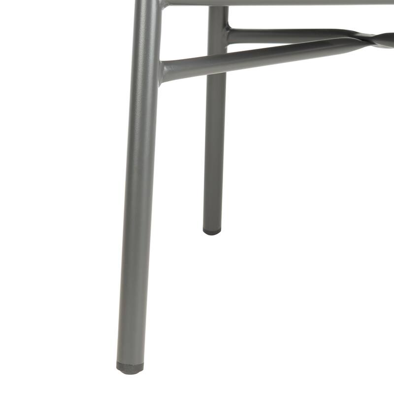 SAFAVIEH Outdoor Abril Rope Chair - Grey (Set of 2) - 22Wx25Dx30H