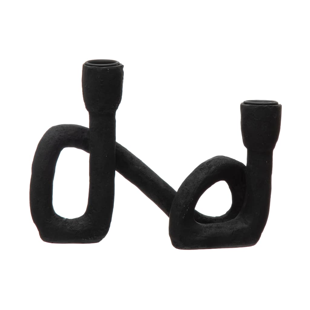 Decorative Resin Double Taper Candle Holder