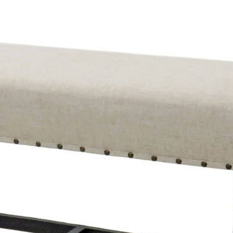 Sania II Rustic Counter Ht. Bench, Antique Black Finish