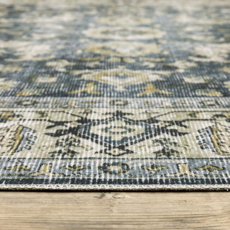Vista Home Clarissa Washable Vintage Oriental Indoor Area Rug