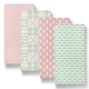 preview thumbnail 1 of 4, The Peanutshell Botanical Elephant Bassinet Sheets for Newborn Baby Girl, 4 Pack Set