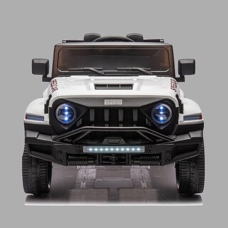 Kids 24V Electric Ride-On Vehicle with Four Motors, Remote Control, Music, Lights, Rocking Chair Feature.