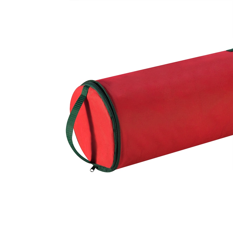 Wrapping Paper Storage Bag 2-Pack - 40-Inch Gift Wrap Organizer - Christmas Storage by Elf Stor (Red)