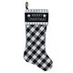 preview thumbnail 1 of 0, 20.5 Black White Merry Christmas Christmas Stocking Blanket
