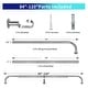 preview thumbnail 29 of 98, Energy-saving Wraparound Adjustable French Blackout Curtain Rod Set