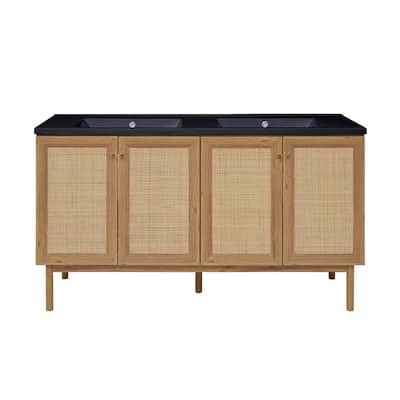 Swiss Madison SM-BV666DMB Classe 59" Free Standing Double Basin Vanity
