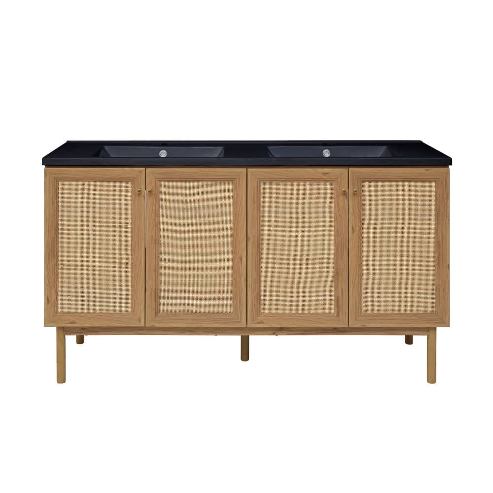 Swiss Madison SM-BV666DMB Classe 59" Free Standing Double Basin Vanity