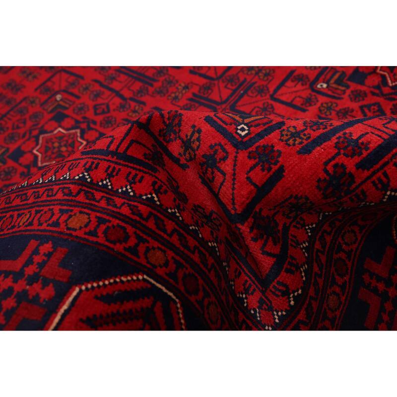 ECARPETGALLERY Hand-knotted Finest Khal Mohammadi Red Wool Rug - 5'7 x 8'9