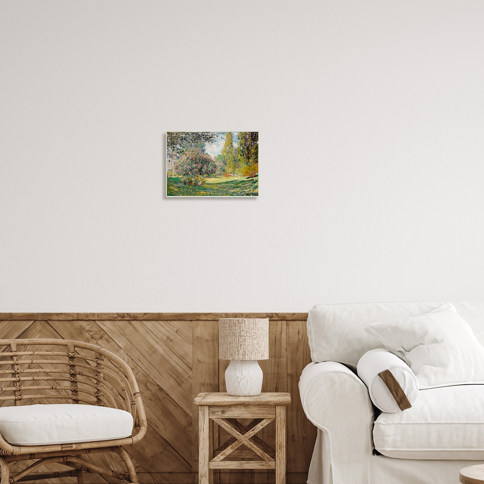 Stupell Impressionist Flower Field Garden Vintage Estate Wood Wall Art, Design-image