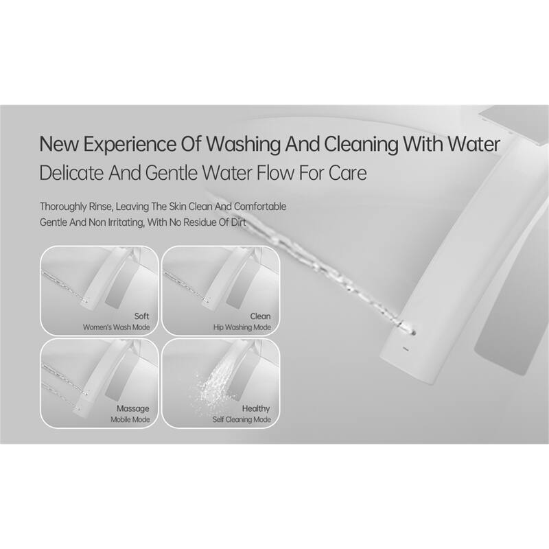 Smart Bidet Toilet with Aromatherapy System & Foot Sensor