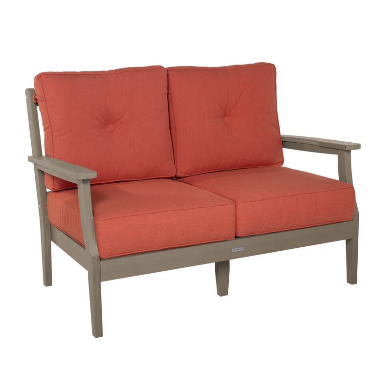 HIGHWOOD Lehigh Deep Seating Loveseat - Canvas Persimmon