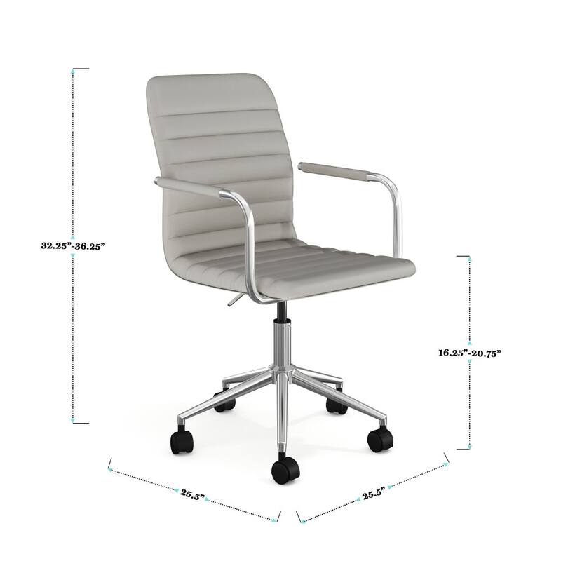 Martha Stewart Upholstered Swivel Office Chair