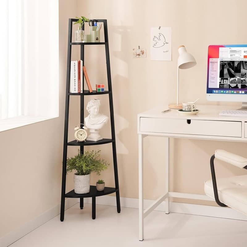 4-Tier Corner Bookshelf