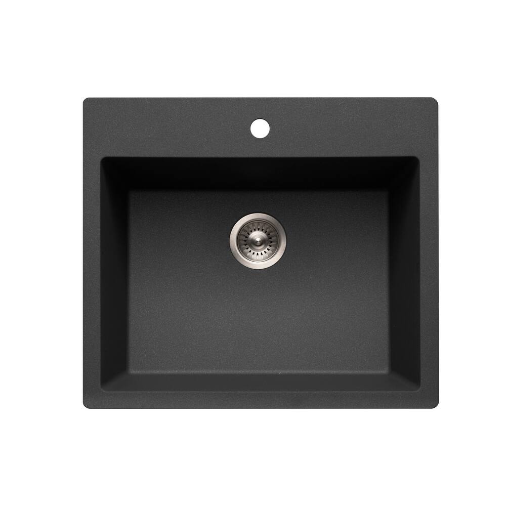 Houzer G-300 Quartztone 25" Drop In Single Basin Granite Composite