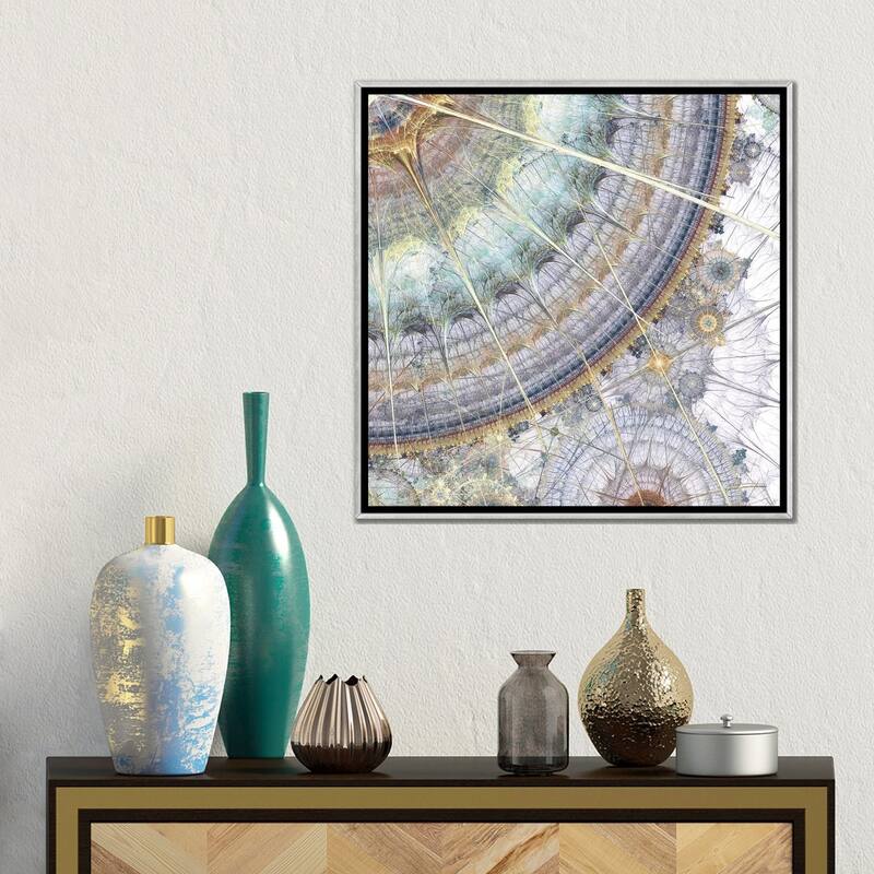 iCanvas "Clockworks IV" by James Burghardt Framed