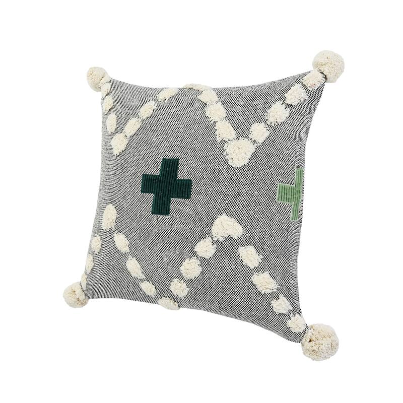 Sevita Tonal Green Swiss Zeal Throw Pillow