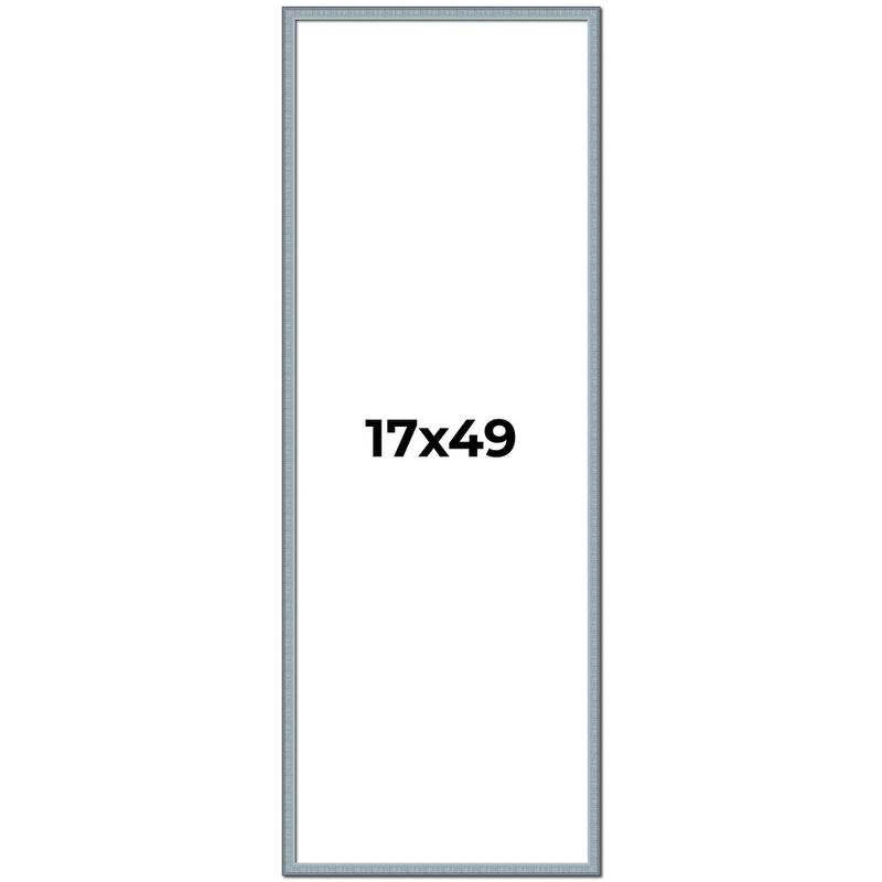 17x49 Frame Rustic Sky Blue Solid Wood Picture Frame | 0.75 Inch