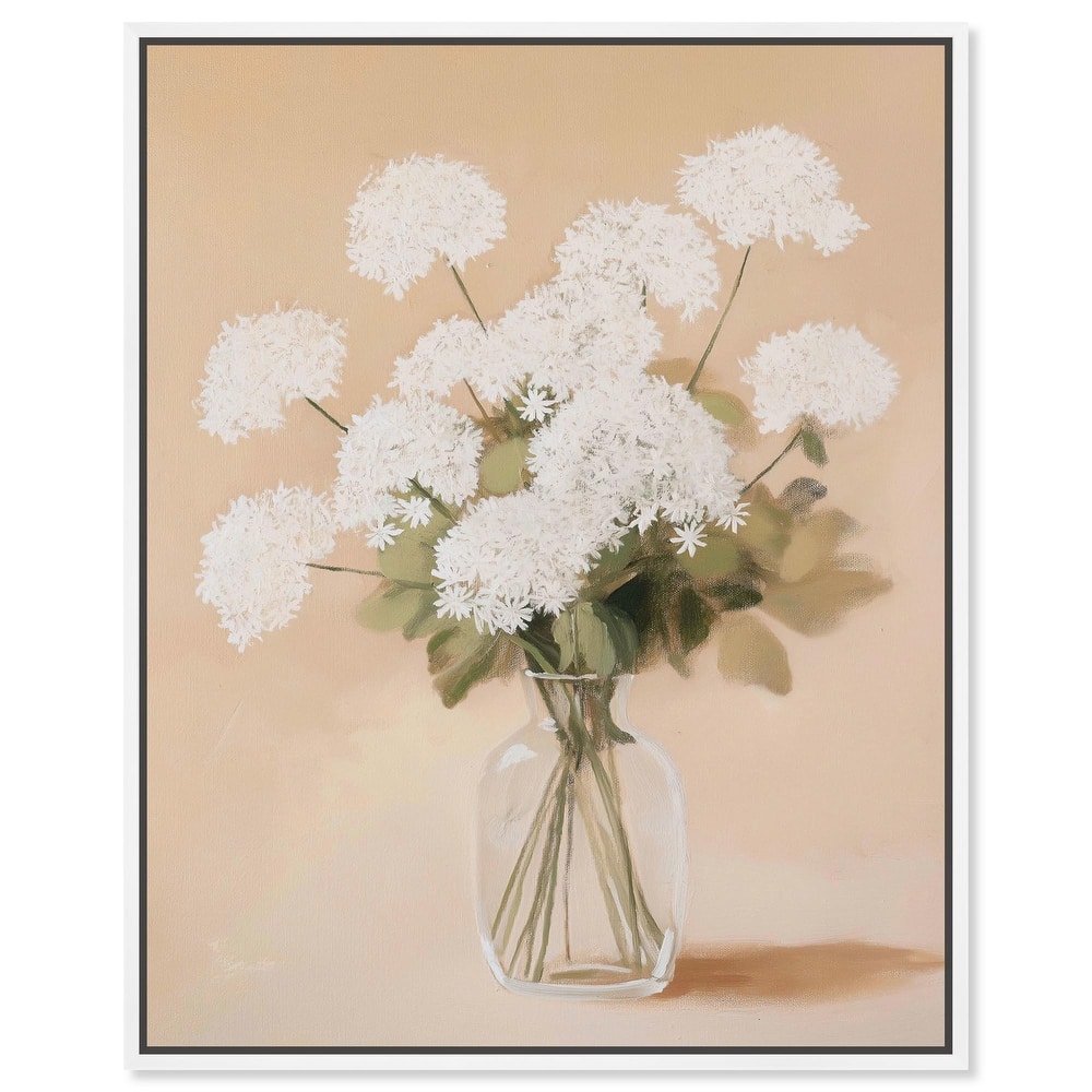 Lace in a Vase I Canvas by Art Remedy