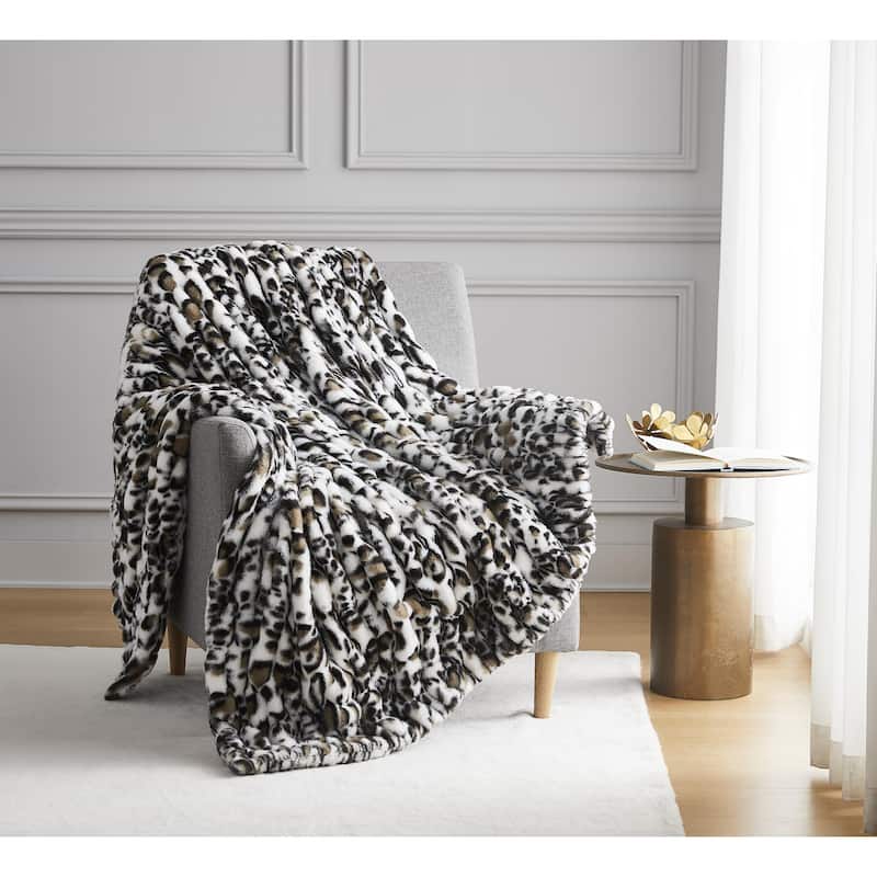Nanshing Yoona Faux Fur Reversible Throw Blanket