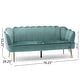 preview thumbnail 26 of 62, Reitz Glam Velvet Shell Sofa by Christopher Knight Home - 76.25" L x 29.25" W x 33.50" H