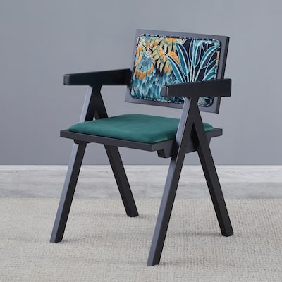 Armrest Solid Wood Dining Chair, Living Room Chair