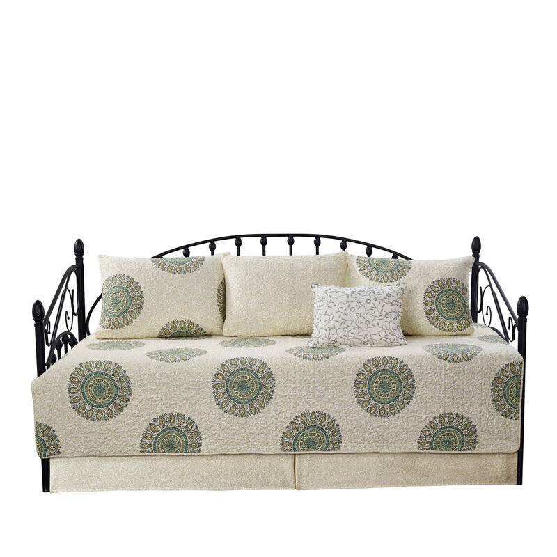 Serenta 6 Piece Cotton Blend Daybed Bedspread Coverlet Set - 75" x 39"