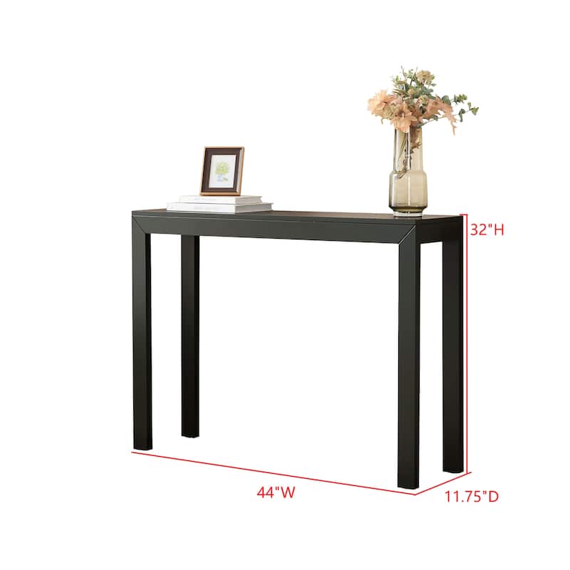 Russell Collection Modern Wood Rectangle Console Table