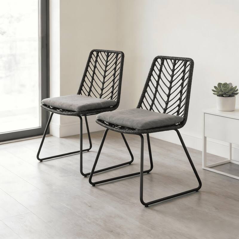 2PCS with 2 Cushions Gray - Gray