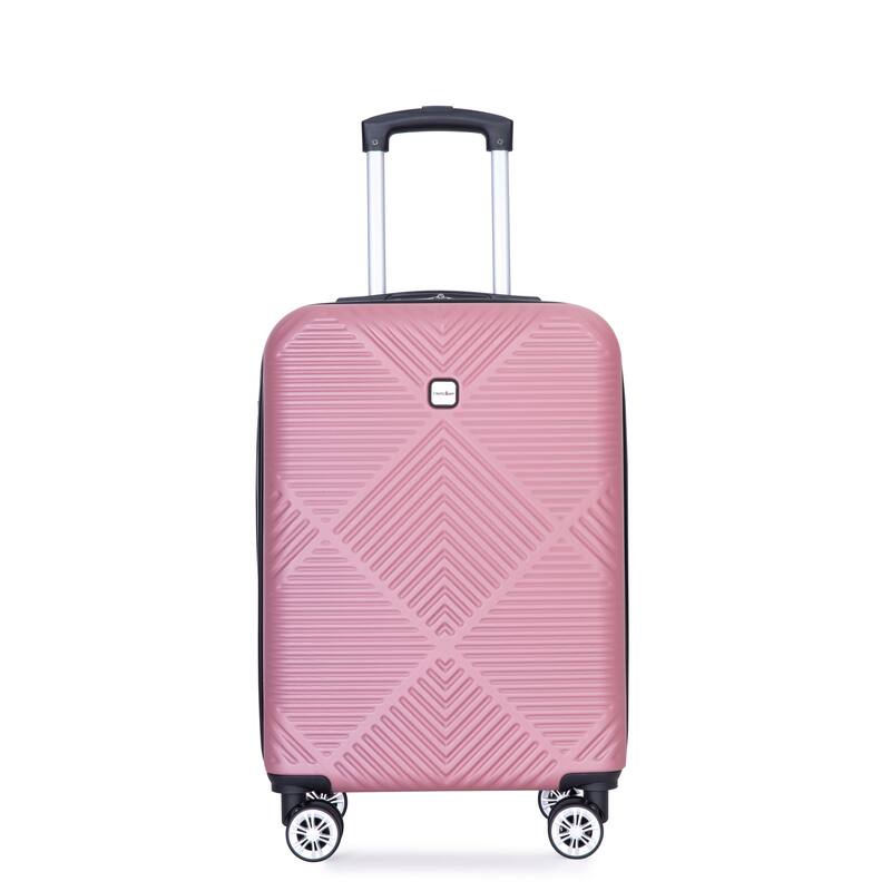4-piece ABS lightweight suitcase, 14 inch makeup box, aircraft wheels (14/20/24/28)