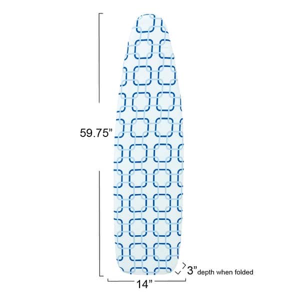 Arched T-Leg Ironing Board - 54.0"L x 14.0"W x 39.0"H