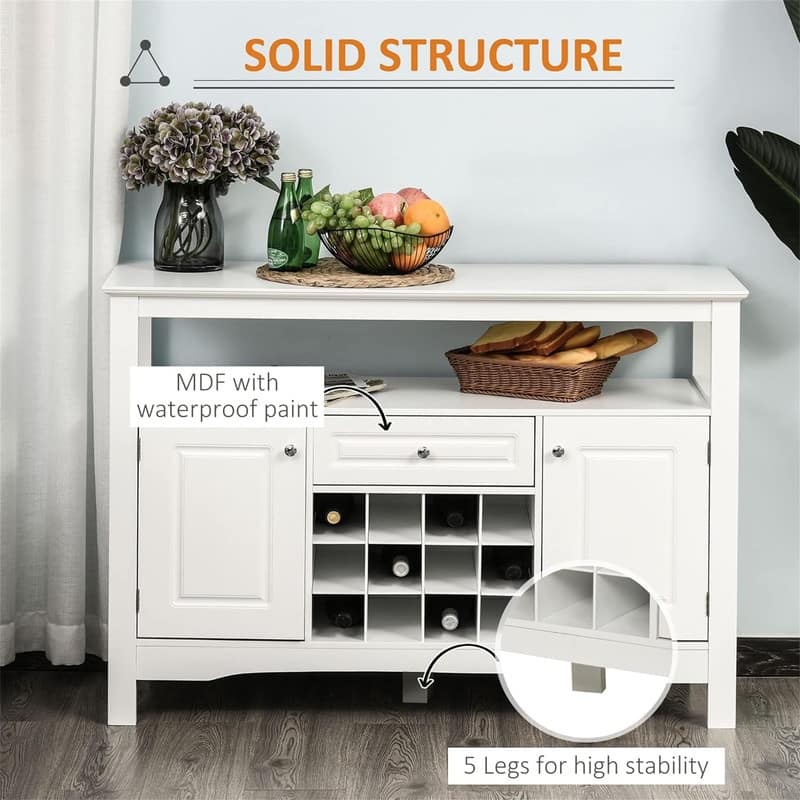 Coffee Bar Cabinet - 15.75"D x 45.75"W x 32.5"H