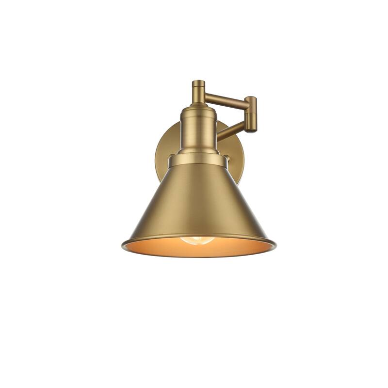 Jude 1 Light Black Swing Arm Wall Sconce