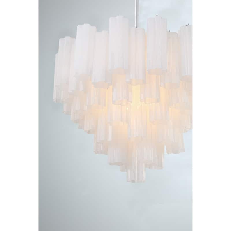 Addis 12 Light Polished Chrome Chandelier - 26.75"W x 21.5"H x 26.75"D