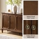 preview thumbnail 9 of 19, HULALA HOME Jane Transitional Solid Wood 58"Wide 4 Door Sideboard